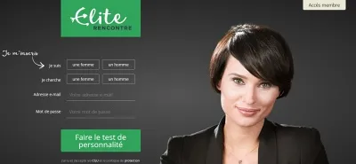 Interface du site Elite Rencontre - profils vérifiés de célibataires haut de gamme