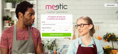 Interface Meetic - site de rencontre numéro 1 en France