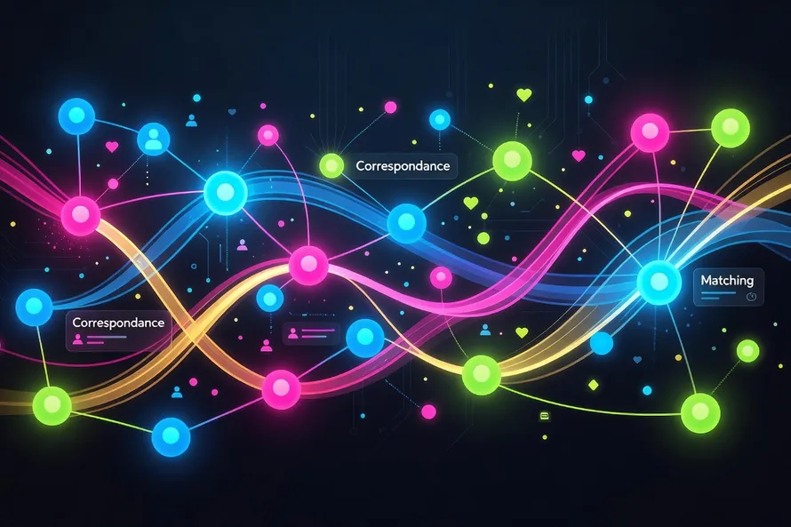 Visualisation abstraite des matchings et correspondances sur différentes applications de rencontre gratuites
