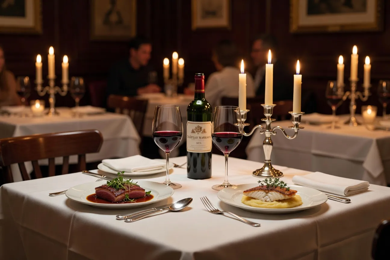 Diner romantique restaurant gastronomique - rendez-vous luxe