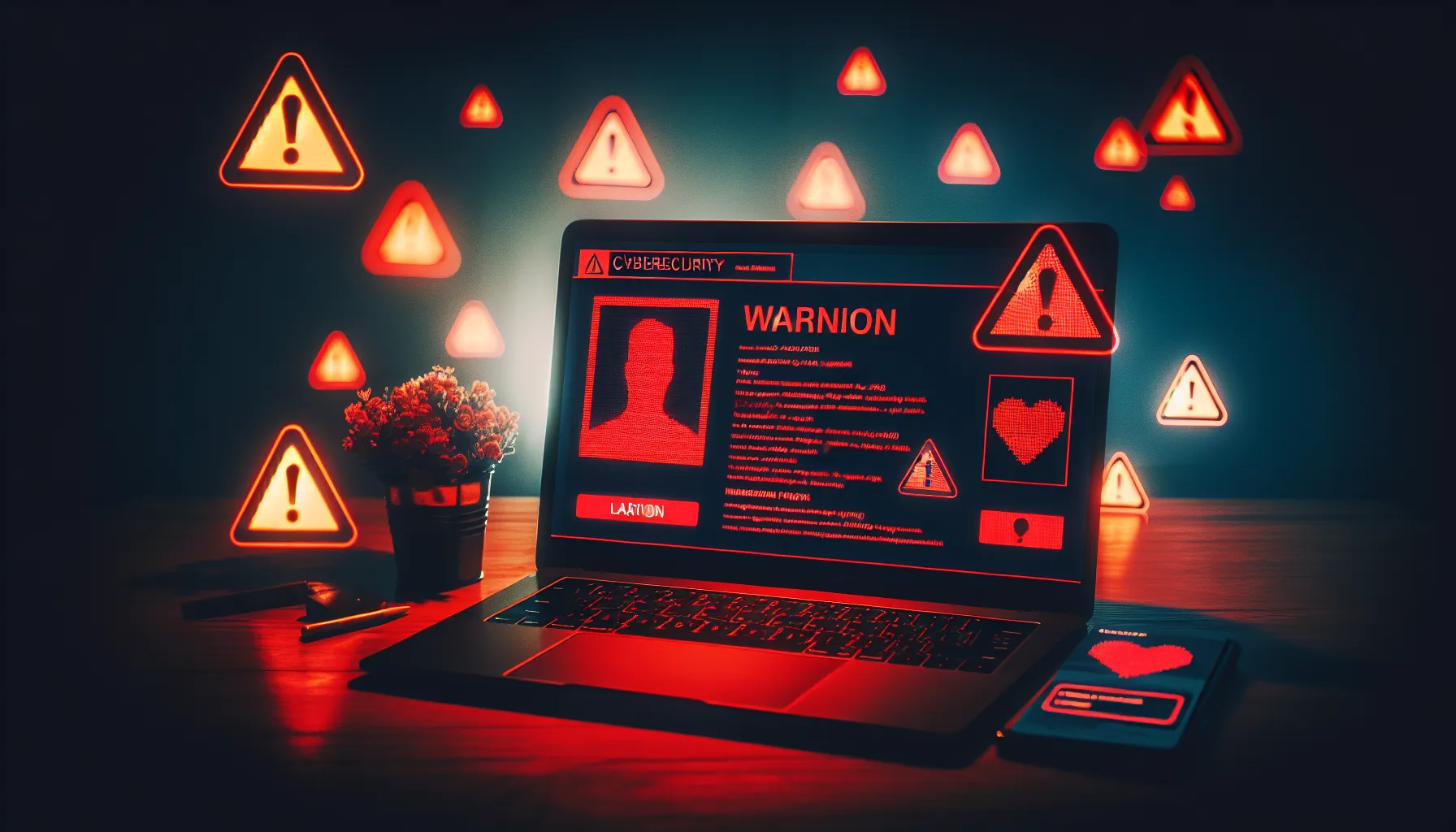 Arnaque sur les sites de rencontre - illustration protection contre les escroqueries en ligne