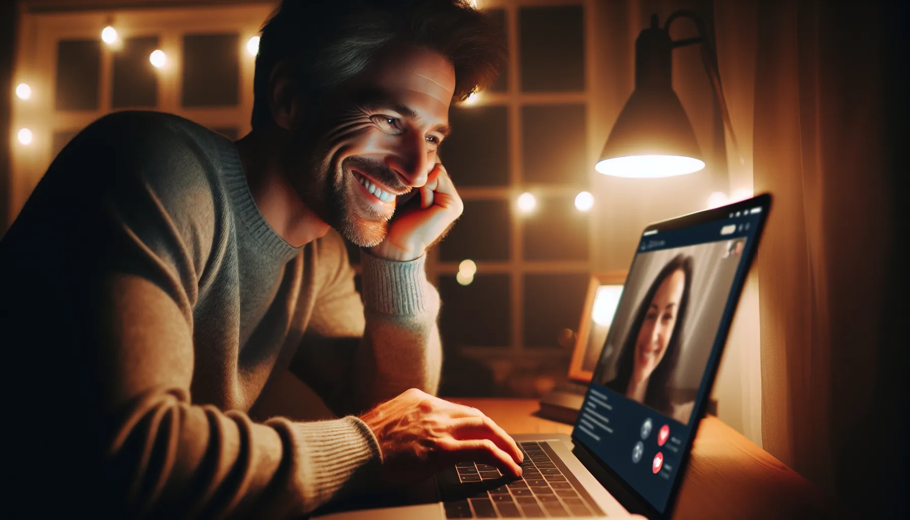 Homme occidental pensif dans un cafe de Manille, regardant par la fenetre